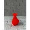 11 cm Turuncu Kalp Formlu Mini Vazo Estetik Dekoratif Obje