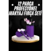 12 Parça Profesyonel Makyaj Fırçası Far Fırçası Allık Fırçası Yumuşak Kıllı