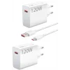 120 Watt Turbo Hızlı Şarj Aleti Seti Hızlı Şarj Adaptörü Beyaz
