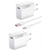 120 Watt Turbo Hızlı Şarj Aleti Seti Hızlı Şarj Adaptörü Beyaz