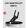 1200 Mbps Dual Band WiFi Adaptör – 5.8G & 2.4G Çift Antenli