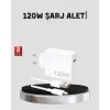 120W Hızlı Şarj Başlığı Ultra Güçlü Type-C Adaptör Kablo Dahil
