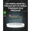 13lü Fiber Kıllı Yumuşak Makyaj Fırçası Seti Taşınabilir ve Ergonomik Tasarım
