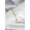 14K Gold Renk Kaplama Kalpli Model CM Kadın Bileklik