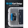 16 GB MicroSD Kart ve SD Adaptör Seti