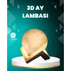 16 Renkli 3D Ay Gece Lambası RGB Modlu Şarjlı