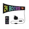 16x96 LED Yazı Paneli 60 cm Esnek RGB Işıklı Programlanabilir Ekran