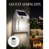 1800 mAh Pilli Solar Duvar Aydınlatma Yeni Nesil
