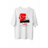 19 Mayıs Unisex Baskılı T-shirt - Beyaz
