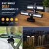 2li Mandallı LED Solar Lamba - 36 LED - Hareket Sensörlü - 3 Modlu