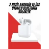2. Nesil Bluetooth Android ve İOS Uyumlu Kablosuz Kulaklık Çağrı Cevaplama