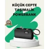 2000mAh Mini Powerbank Dahili Konektörlü PD 20W