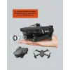 2.4G 4CH Katlanabilir Drone 100 Metre Uçuş Mesafeli