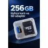 256 GB Micro SD Hafıza Kartı ve SD Adaptör