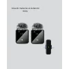 2in1 Kablosuz Yaka Mikrofonu iOS ve Android Uyumlu