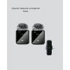 2’li Kablosuz Yaka Mikrofonu Type-C ve Lightning Uyumlu Profesyonel Set