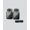 2’li Kablosuz Yaka Mikrofonu Type-C ve Lightning Uyumlu Profesyonel Set