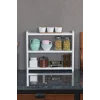3 Raflı Tezgah Organizeri Beyaz