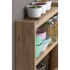 3 Raflı Tezgah Organizeri Ceviz