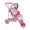 3 Tekerlekli Pembe Gri Puset - S00009614