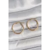 316 Çelik Gold Renk 22mm Kadın Halka Model Kadın Küpe