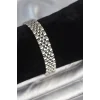 316L Çelik 12 mm Kalınlıkta Gümüş Renkli Erkek Bileklik