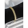 316L Çelik Gold Renk 7 mm Kalınlık Erkek Bileklik