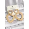 316L Çelik Gold Renk Kalp Model Kadın Küpe