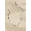 316L Çelik Silver Renk 45 cm İtalyan Zincir Model Kadın Kolye