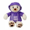 Renkli Kapüşonlu Sweatshirt Giyen 30 cm Peluş Ayı Oyuncak Hediyelik BX-313551