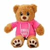 Renkli Kapüşonlu Sweatshirt Giyen 30 cm Peluş Ayı Oyuncak Hediyelik BX-313551