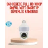 360° Full HD Wi-Fi Akıllı Ampül Kamera Gece Görüşlü