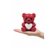 3D Baskı Kalpli Ayıcık 10cm Romantik Masaüstü Dekor