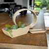 3D Baskı Self-Watering Planter - Kendi Kendini Sulayan Saksı-Bej