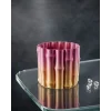 3D Dekoratif Mor Sarı Vazo Modern Tasarım Estetik Ev Aksesuarı