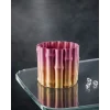 3D Dekoratif Mor Sarı Vazo Modern Tasarım Estetik Ev Aksesuarı