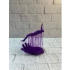 3D El Formlu İnsan Figürü Mor Özgün Sanat Biblosu 12x18 cm