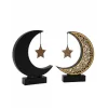 3D Hilal Yıldız Dekor 23x23 cm Ramazan Özel Masa Üstü Süs
