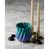 3D KIVRIMLI VAZO MAVİ