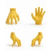 3D Sarı El Tasarım Dekor 17x16 cm Konsol ve Şömine Üstü Aksesuar