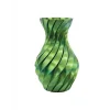 3D Spiral Yeşil Vazo Modern Tasarım Dekoratif Ev Aksesuarı