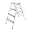 4+4 Çift Basamaklı Alüminyum Metal Merdiven