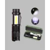 4 Modlu USB Şarjlı LED El Feneri Kamp ve Outdoor