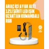 4 Parça RGB LED Araç İçi Aydınlatma Sistemi