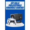 4K Android Smart Wi-fi Çift Kollu Projeksiyon Game Box Kumandalı Taşınabilir