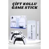 4K HD Görüntü Kaliteli Retro Game Stick 20000 Oyunlu Çift Kollu Beyaz Game Stick
