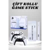 4K HD Görüntü Kaliteli Retro Game Stick 20000 Oyunlu Çift Kollu Beyaz Game Stick