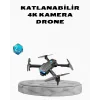 4K Kamera Özellikli Katlanabilir Drone Wi-Fi ve Yükseklik Sabitlemeli