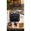 4’lü Kablosuz Bluetooth Kulaklık Klipsli ve Kulak İçi Tasarım Siyah