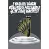5 Başlıklı Şarjlı Tıraş Makinesi Led Ekran Saç Sakal Ense Tıraşına Uygun Bakım Seti